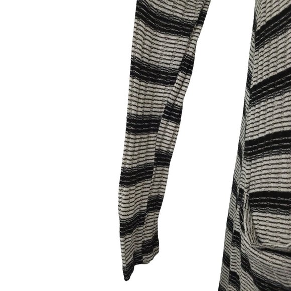 LuLaRoe Striped Open Front Cardigan Sweater Duster Womens Size XS Pockets - Picture 13 of 14